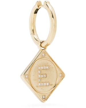 Lauren Rubinski 14K Bruno Diamond Single Earring - Metallic