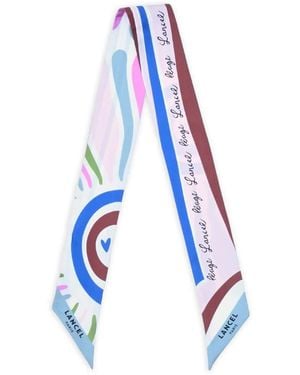 Lancel Sunrise-Print Headband - Blue
