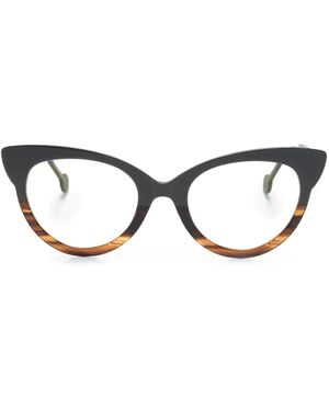 L.A. EYEWORKS Archie Cat-Eye-Brille - Braun