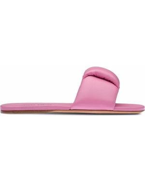 Miu Miu Padded Leather Slides - Pink