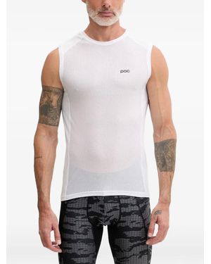 Poc Gilet Essential Layer En Résille À Logo Imprimé - White