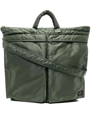 Porter-Yoshida and Co Two Way Helmet Bag - Green