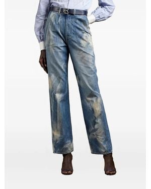 Ralph Lauren Driss フェイデッド ストレートジーンズ - ブルー
