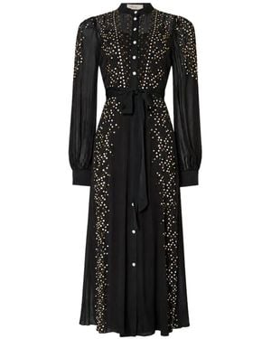Temperley London Oberon Midikleid Mit Pailletten - Schwarz