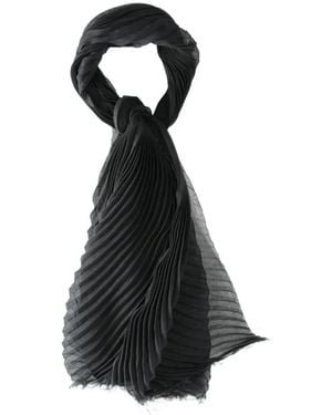 Issey Miyake Pleated Scarf - Black