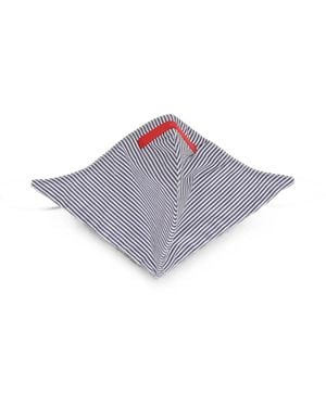 Isaia Striped Face Mask - Blue