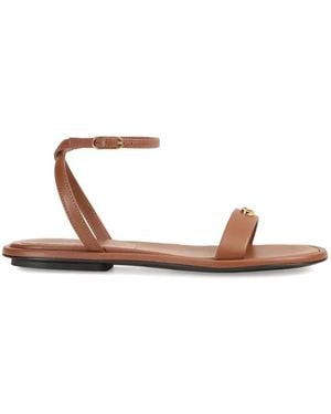 Sergio Rossi Surge Logo-Detail Ankle-Strap Sandals - White