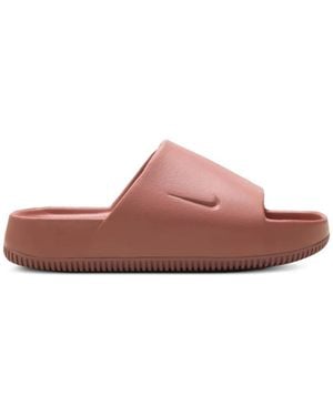 Nike Calm Logo-Detail Slides - Pink
