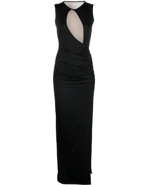 Noire Swimwear Maxikleid Mit Asymmetrischem Ausschnitt - Schwarz