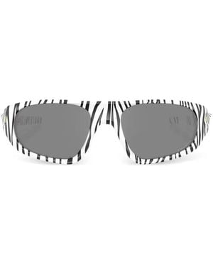 Oakley Neoforma Sonnenbrille Mit Zebra-Print - Grau
