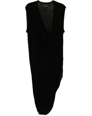 Julius Gedrapeerde Tanktop - Zwart