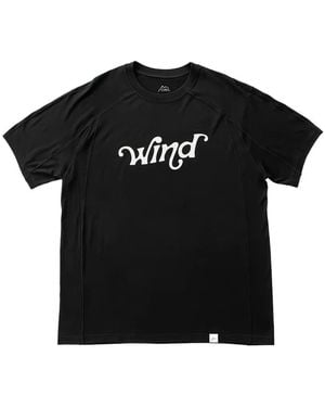 CAYL Wind Logo-Print Raglan-Sleeve T-Shirt - Black