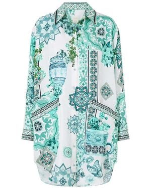 CAMILLA Pockets Balearic Bebé Shirt Tunic - Blue