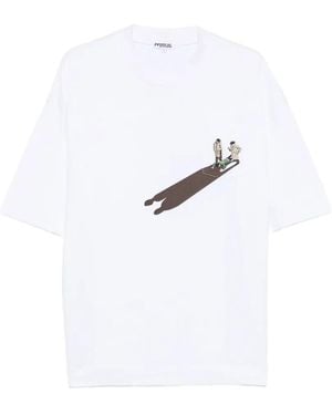 House of Errors The Body Pocket Graphic-Print Chest-Pocket T-Shirt - Blue
