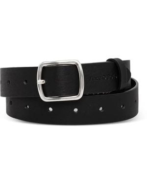 Marc O' Polo Cinturón Con Logo En Relieve - Negro