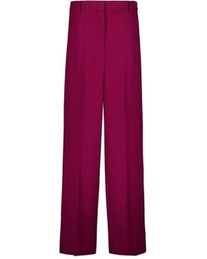 Stella McCartney ウール ハイウエスト テーラードパンツ - パープル