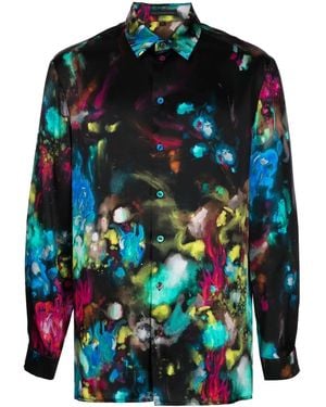 Shiatzy Chen Genisis Collection Abstract-Print Shirt - Blue