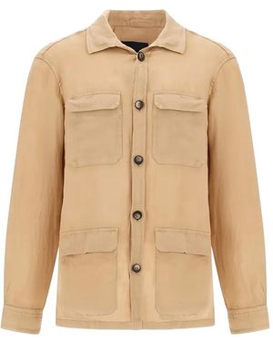 Herno Four-Pocket Shirt - Natural