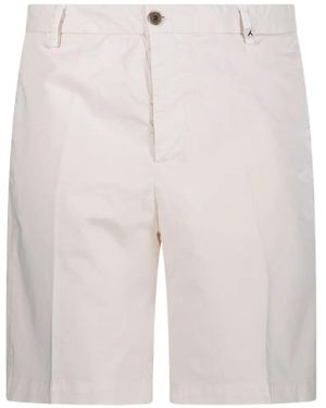 Myths Pressed-Crease Shorts - White
