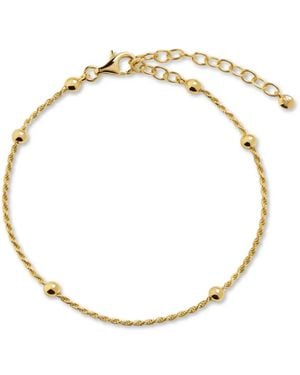 Monica Vinader Bracciale A Catena Con Perline - Metallizzato