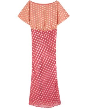 Never Fully Dressed Vestido estampado - Rosa