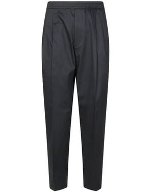 BE ABLE Double-Pleat Elasticated Pants - Blue