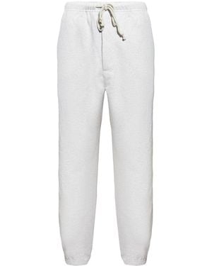 Y-3 Logo-Print Track Trousers - White