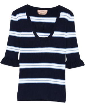 Twinset Striped Top - Blue