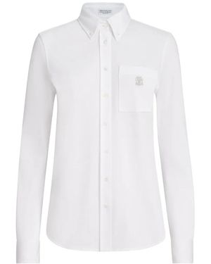 Brunello Cucinelli Logo Shirt - White