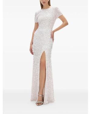 Rachel Gilbert Nixie crew-neck maxi dress - Blanco