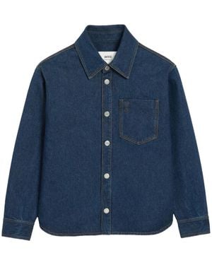 Ami Paris コットン ジャケット - ブルー