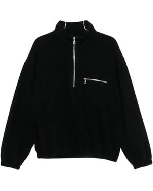 Rier Quarter-Zip Fleece Sweatshirt - Black