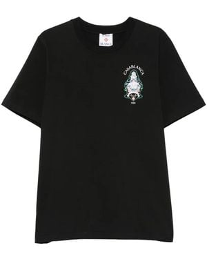 CASABLANCA Logo-Print T-Shirt - Black