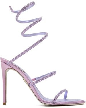 Rene Caovilla Sandales À Ornements Strassés - Pink