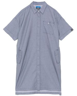 SPORT b. by agnès b. Checker Shirt Dress - Blue