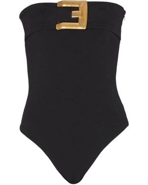 Balmain Body Con Cintura - Nero