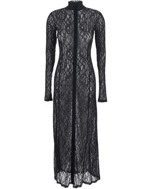 MSGM High-Neck Maxi Dress - Black
