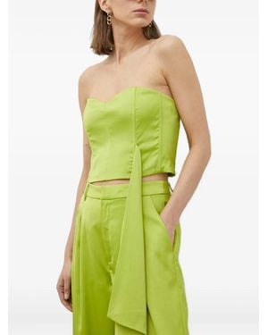 Gestuz Sweetheart Smocked Top - Green