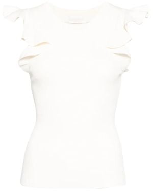 Zimmermann Aster Frill Racer Tank - White