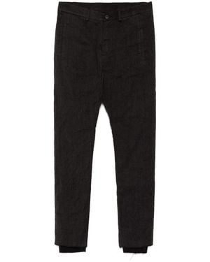 Poeme Bohemien Pantalon À Design Superposé - Noir