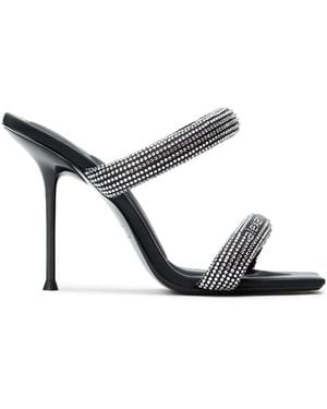 Alexander Wang Stiletto-Sandalen Mit Kristallen - Weiß