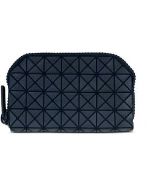 Issey Miyake Kuro Geometric-Panelled Wallet - Blue