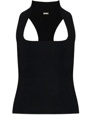 Cult Gaia Square-Neck Top - Black