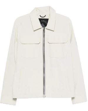 Moose Knuckles Flap-Pocket Zip Jacket - White