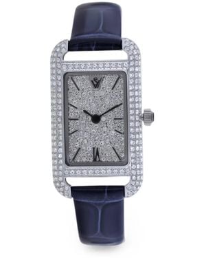 Christian Van Sant Opaline Crystal-Embellished 26Mm Watch - Blue