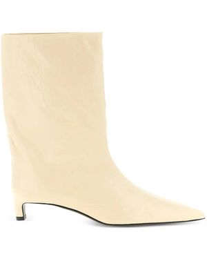 Jil Sander Botines Con Puntera En Punta - Neutro