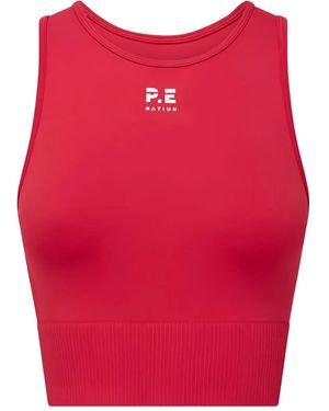 P.E Nation Canotta Con Logo - Rosso