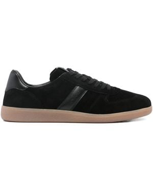 Tom Ford Paneled Suede Sneakers - Black