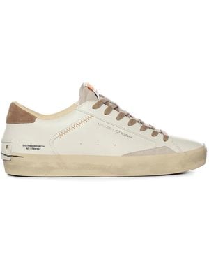 Crime London Leather Trainers - White