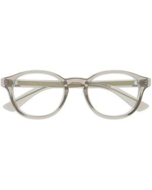 Gucci Brille Mit Rundem Gestell - Mehrfarbig